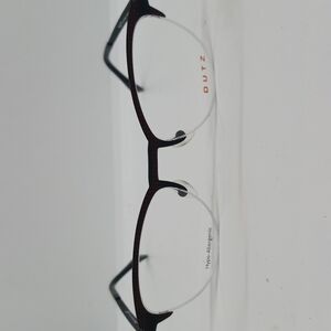 NWT WOMEN'S DUTZ EYEGLASS FRAMES 645 RED BLACK